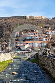 The old stone bridge in Prizren, Kosovo