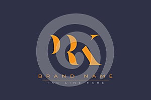 PRK abstract letter logo design