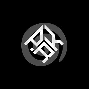 PRK letter logo design on black background. PRK creative initials letter logo concept. PRK letter design