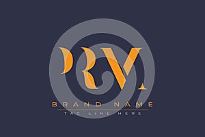 PRM abstract letter logo design