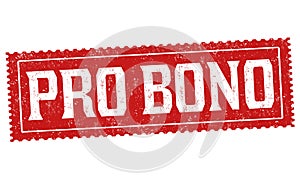 Pro bono sign or stamp photo