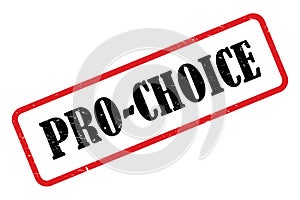 Pro-choice stamp