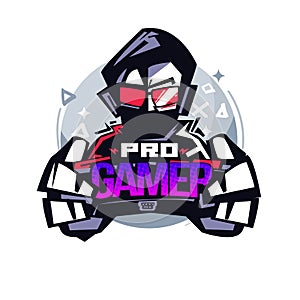 Pro Gamer. Gamer logo - vector photo