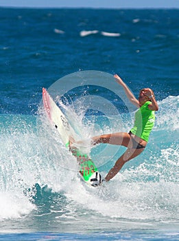 Pro surfer girl