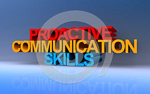 proactive communication skills on blue