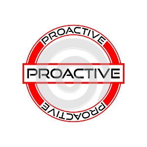 Proactive sign, icon or logo