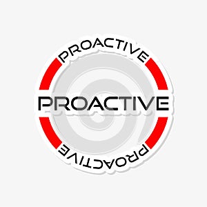 Proactive sticker