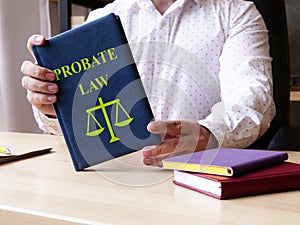 Probate Law is shown on the photo using the text