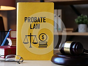 Probate law is shown using the text