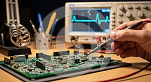 Probe Testing Connectivity on a Bare PCB