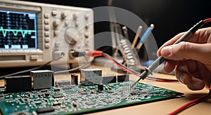 Probe Testing Connectivity on a Bare PCB