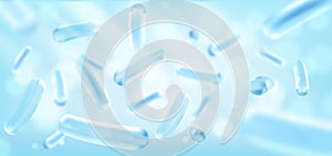 Probiotics Bacteria Vector illustration.