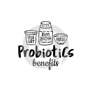 Probiotics benefits Good bacteria food and medicine