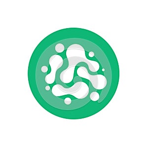 Probiotics flat icon, vector color illustration on white background