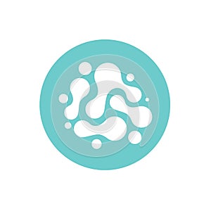 Probiotics flat icon, vector color illustration on white background