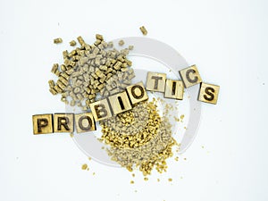 Probiotics in poultry feed, pellet and mash photo