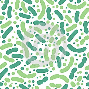 Probiotics and prebiotics seamless pattern