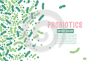 Probiotics vector poster