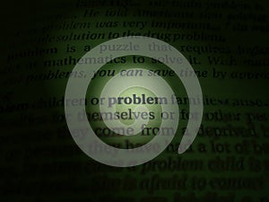 focus on word problem image, colors, concept.