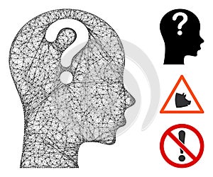 Problem Polygonal Web Vector Mesh Illustration