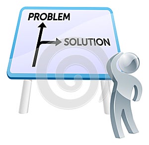 Problem or solution sign