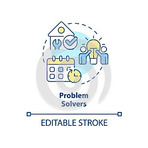 Problem solvers concept icon