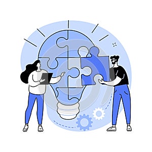 Problem solving abstract concept vector illustration.