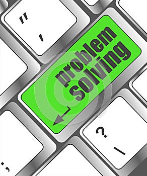 Problem solving button on computer keyboard key