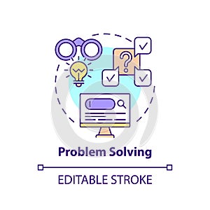 Problem solving concept icon