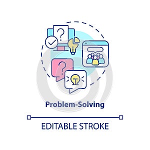 Problem solving concept icon