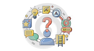 Problem Solving Concept Question Mark, Idea, Solution, Success