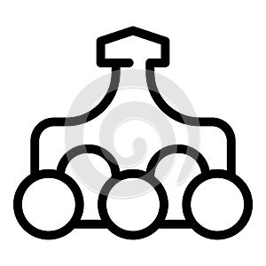 Problem solving deduction icon outline vector. Making decision analysis