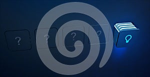 Problem solving and FAQ service concept