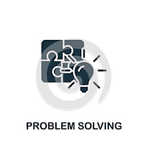 Problem Solving icon. Monochrome simple Life Skills icon for templates, web design and infographics