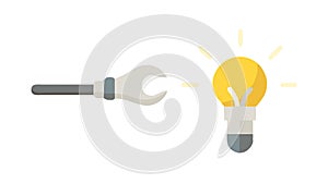Problem Solving Idea Icon, Technical Solution and Innovation, vector design Generative AI