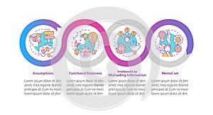 Problem solving issues vector infographic template