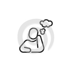 Problem solving line icon