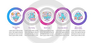 Problem solving methods vector infographic template