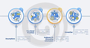 Problem solving obstacles vector infographic template