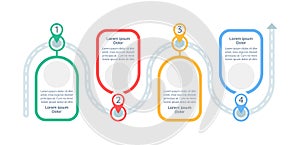 Problem-solving plan vector infographic template