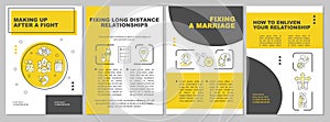 Problem-solving in relationship brochure template