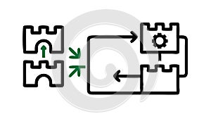 Problem Solving and Solution Process Vector, vector design Generative AI