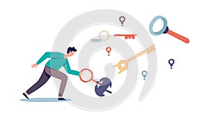 Problem Solving: Unlocking Solutions, vector design Generative AI