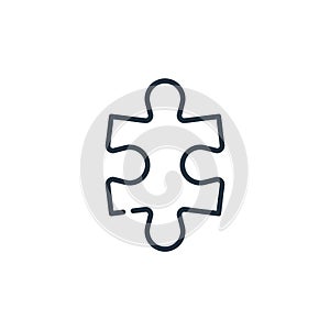 problem solving vector icon isolated on white background. Outline, thin line problem solving icon for website design and mobile,