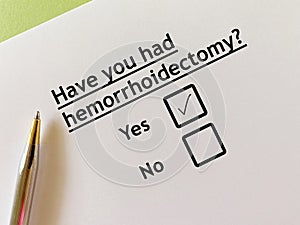 Problem about surgical procedure