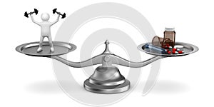 Problems dope in sports. Isolated 3D illustration