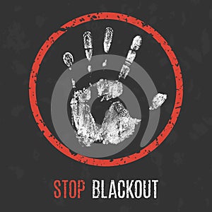 Problems of humanity. Stop blackout