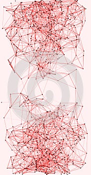 Procedural Network Mesh Art background illustration