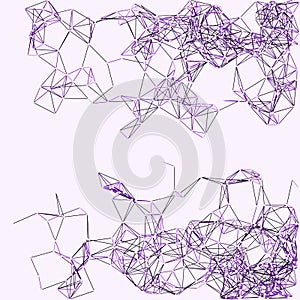 Procedural Network Mesh Art background illustration photo