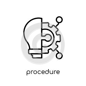 Procedure icon from collection.